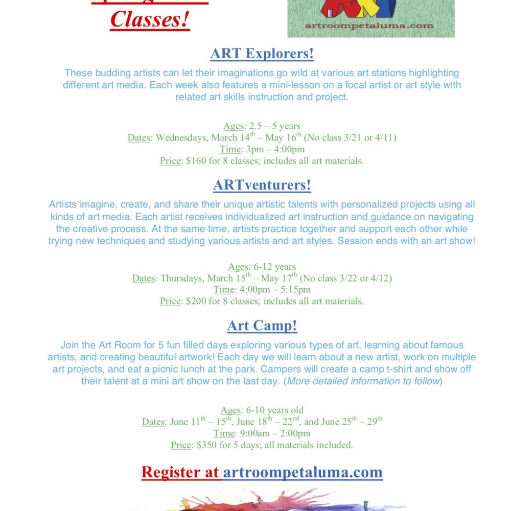 AR spring classes 18 flyer